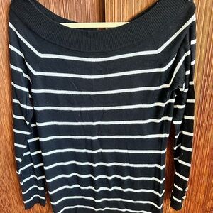 White House Black Market Monochrome Knit Top